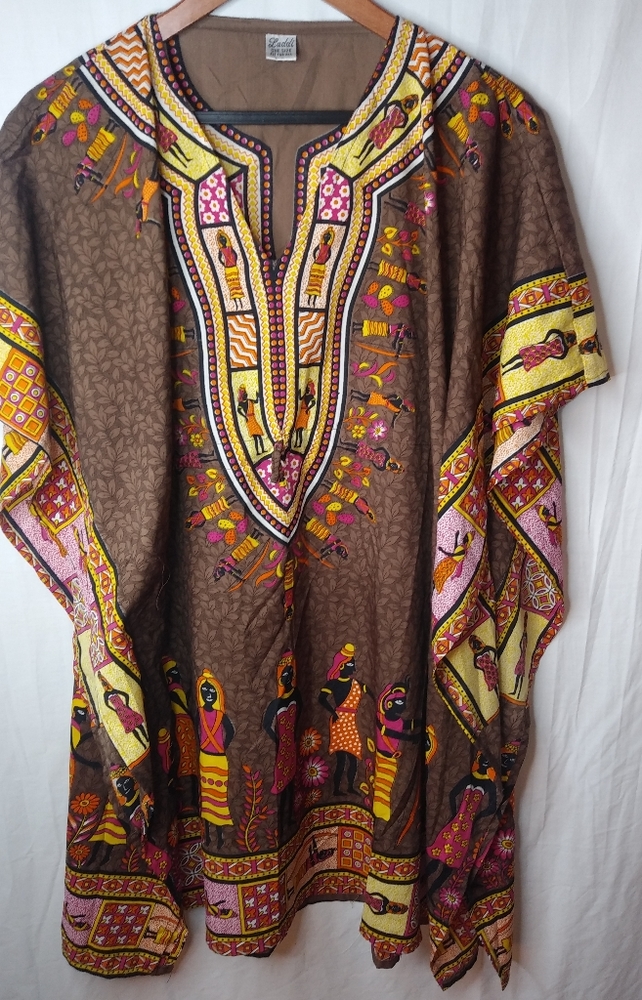 Laddi L Chocolate African Inspired Caftan